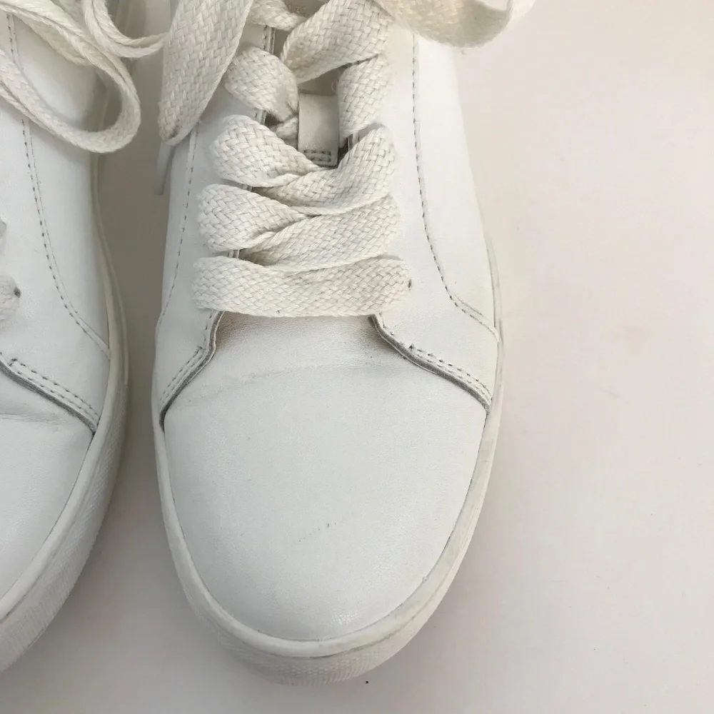 KATE SPADE White Leather Low Top Sneakers Women’s Size 10